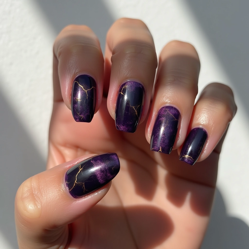 Luxurious Purple And Black