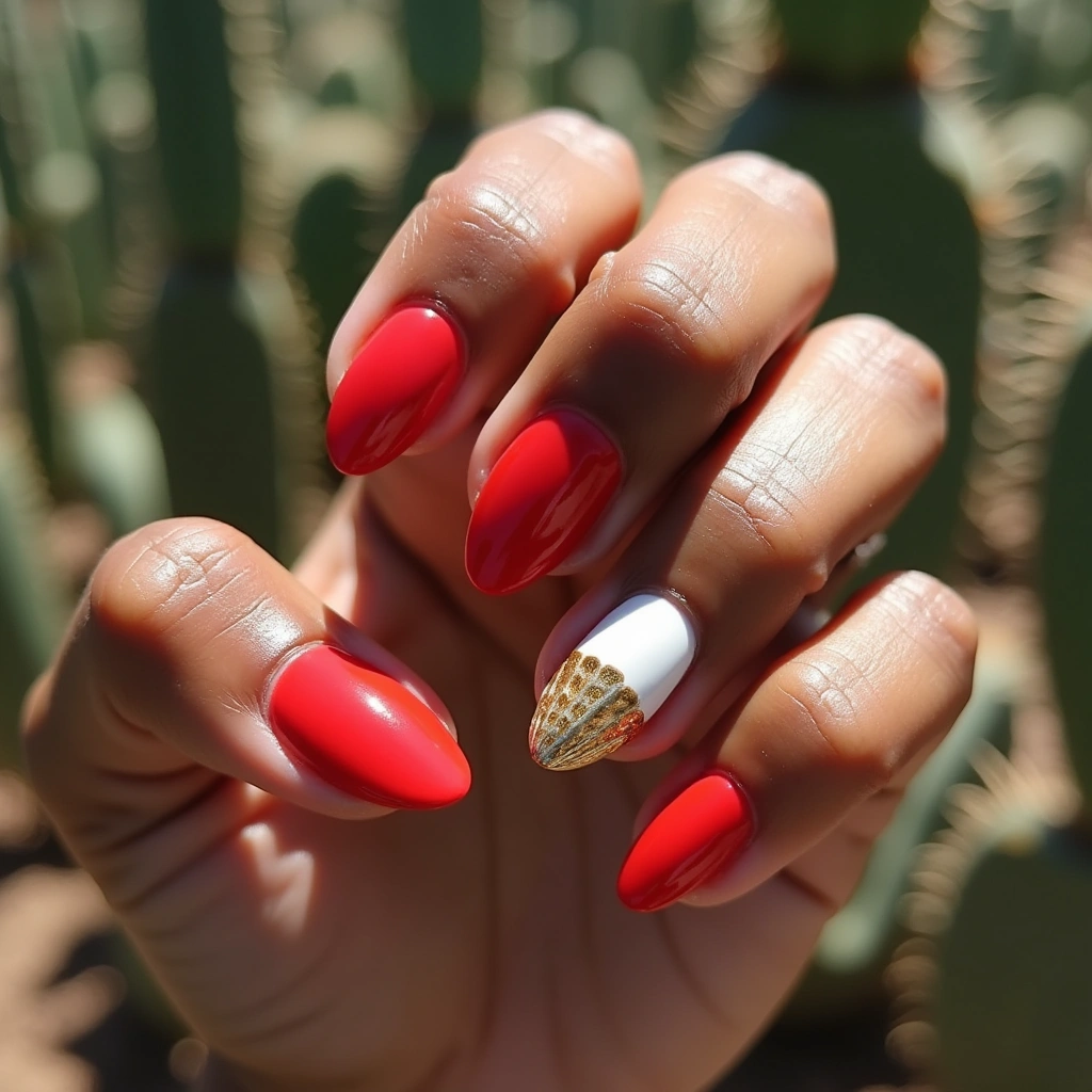 Red Seashell Twist