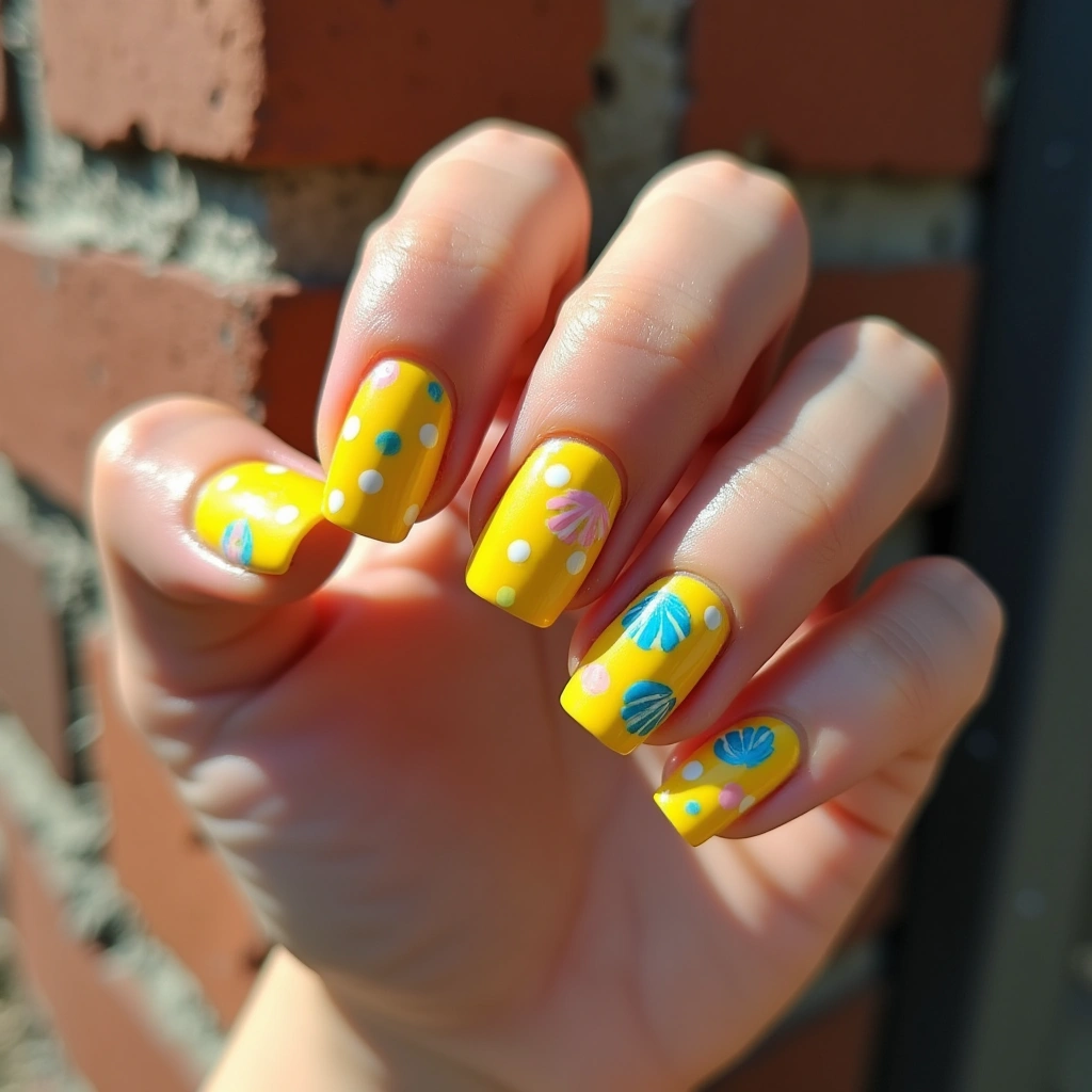 Summery Seashell Dots