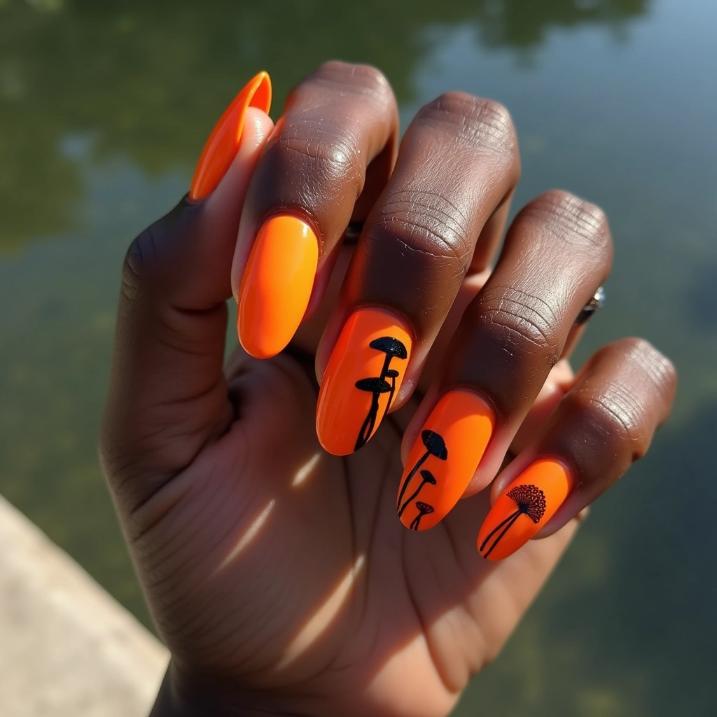 Bold Mushroom Outlines