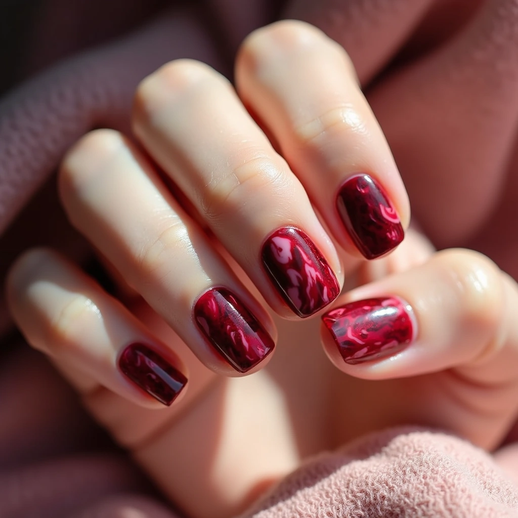Marbled Blood Red