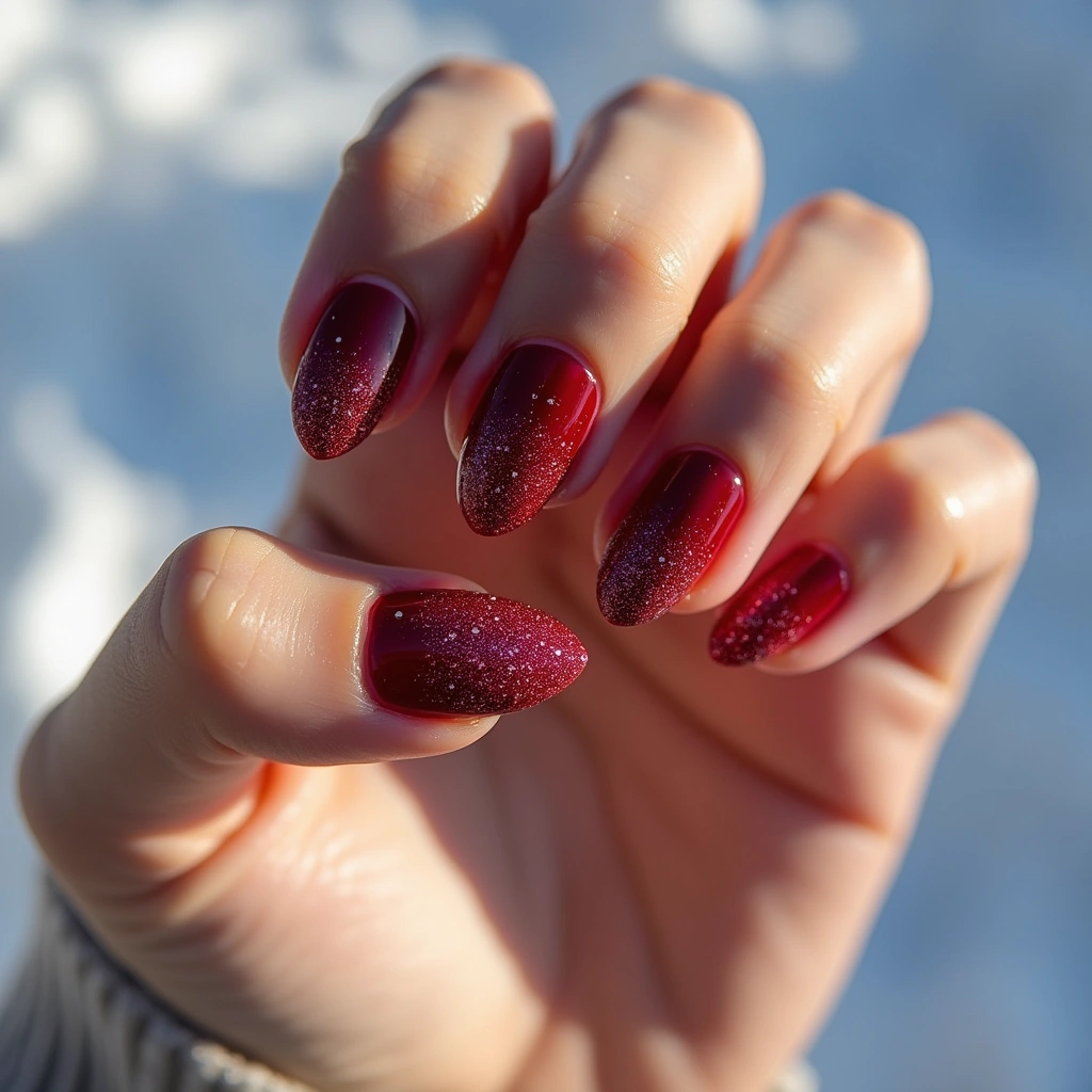Glittering Blood Red