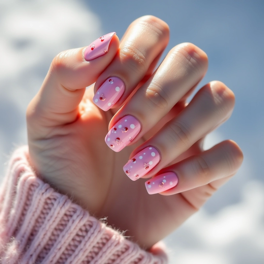 Gradient Strawberry Hearts