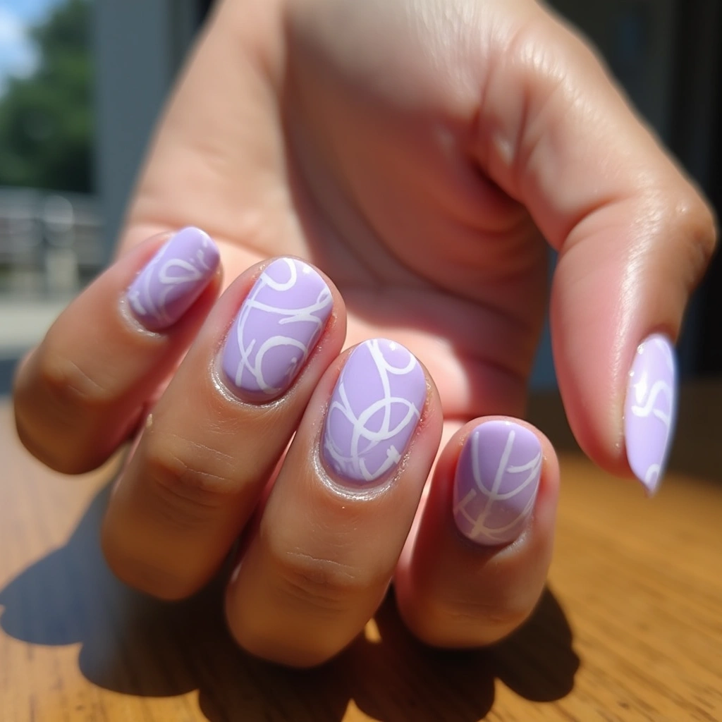 Lavender Strawberry Swirls