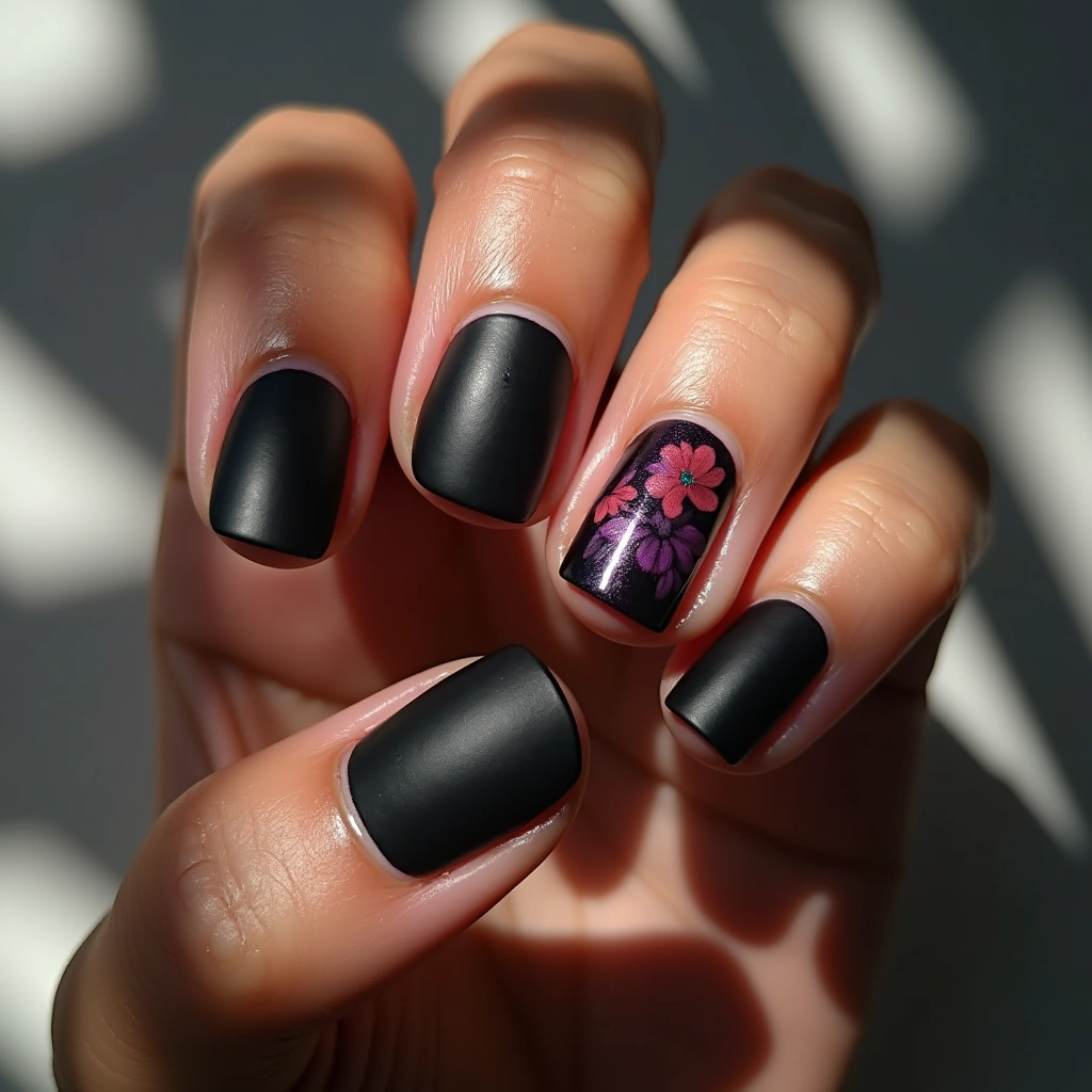 Floral Dark Accent