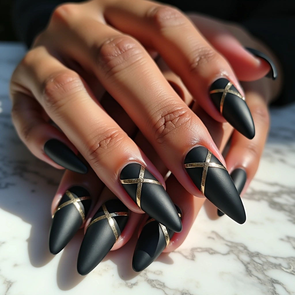Elegant Black Dashes