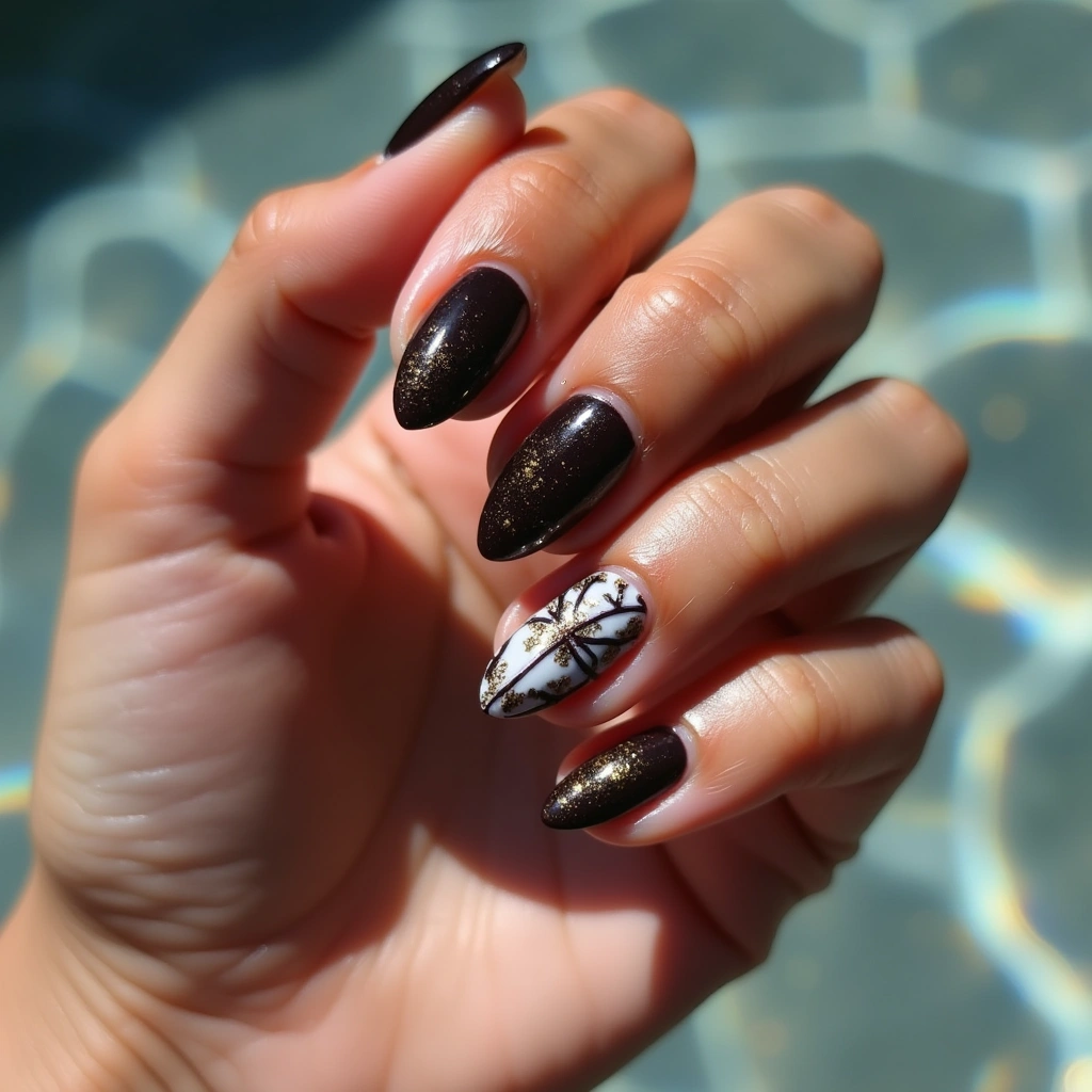 Abstract Chocolate Almond