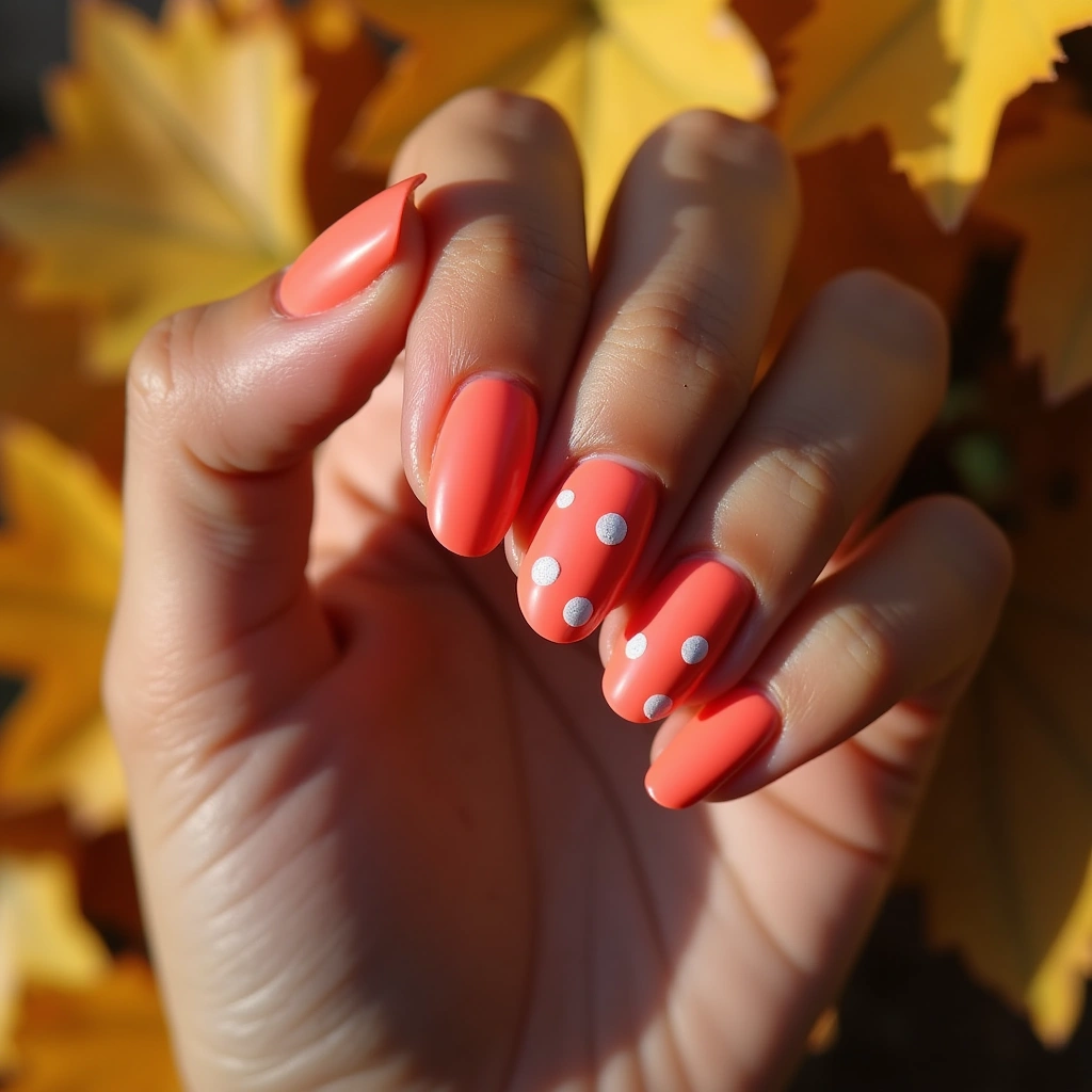 Coral Opal Dots