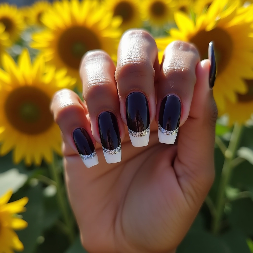 Chic Plum French Coffin