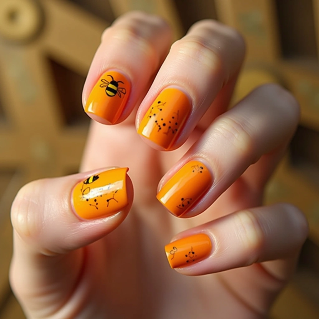 Glossy Orange Drip