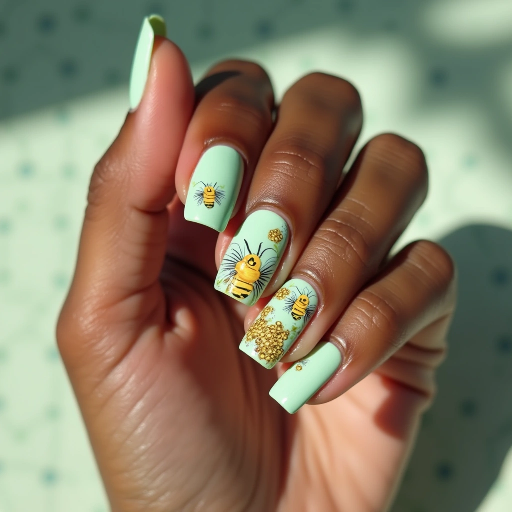 Watercolor Mint Buzz