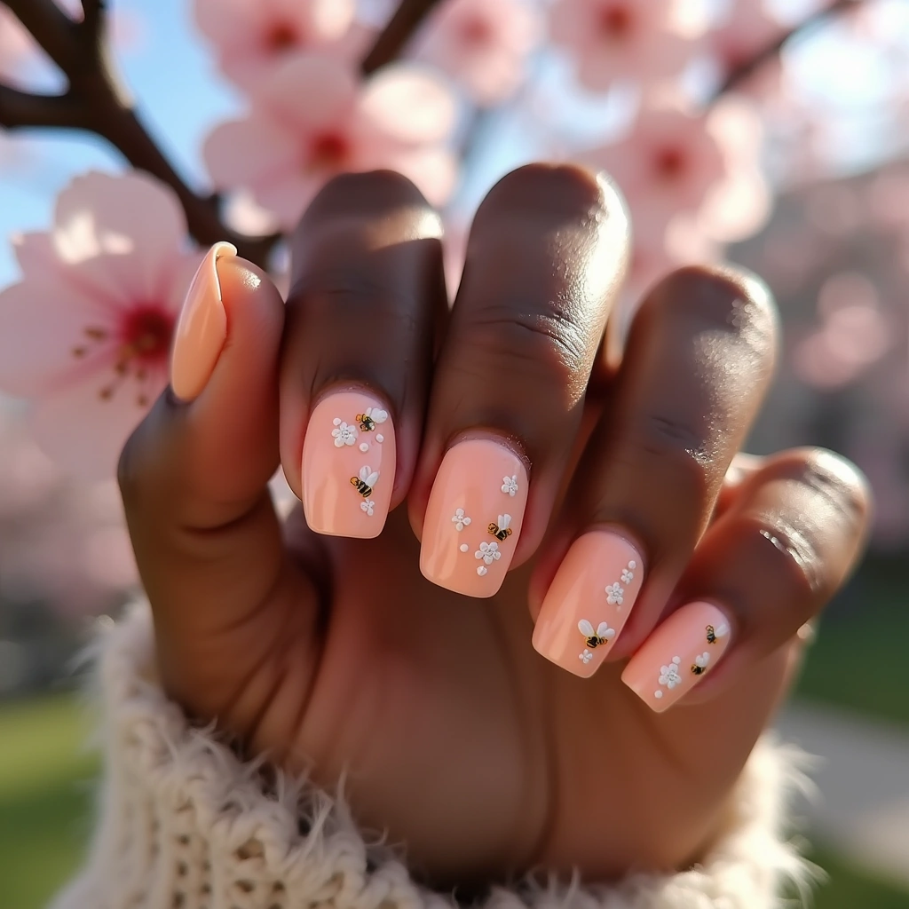 Peachy Floral Buzz