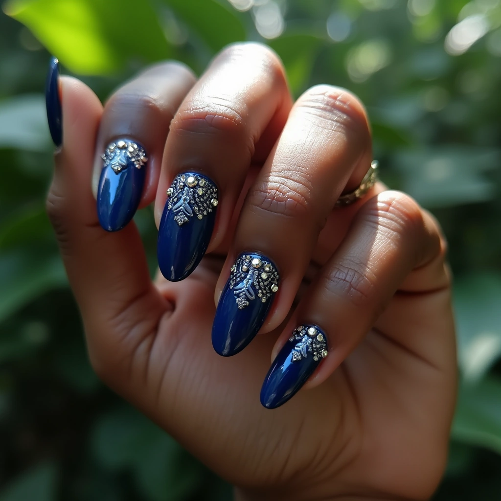 Elegant Sapphire Lace