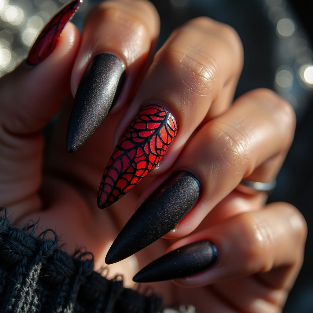 Black And Red Ombre Spooky