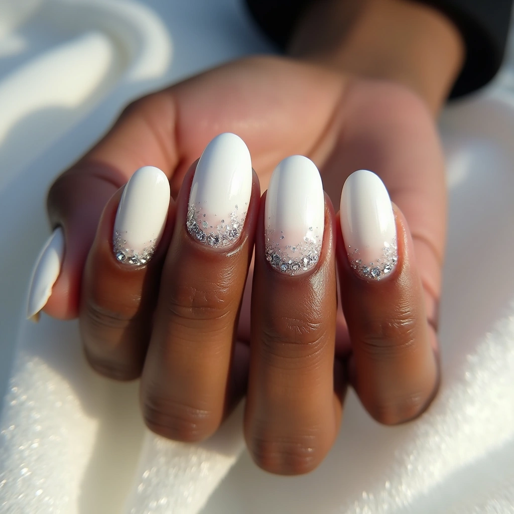 White With Diamond Gradient