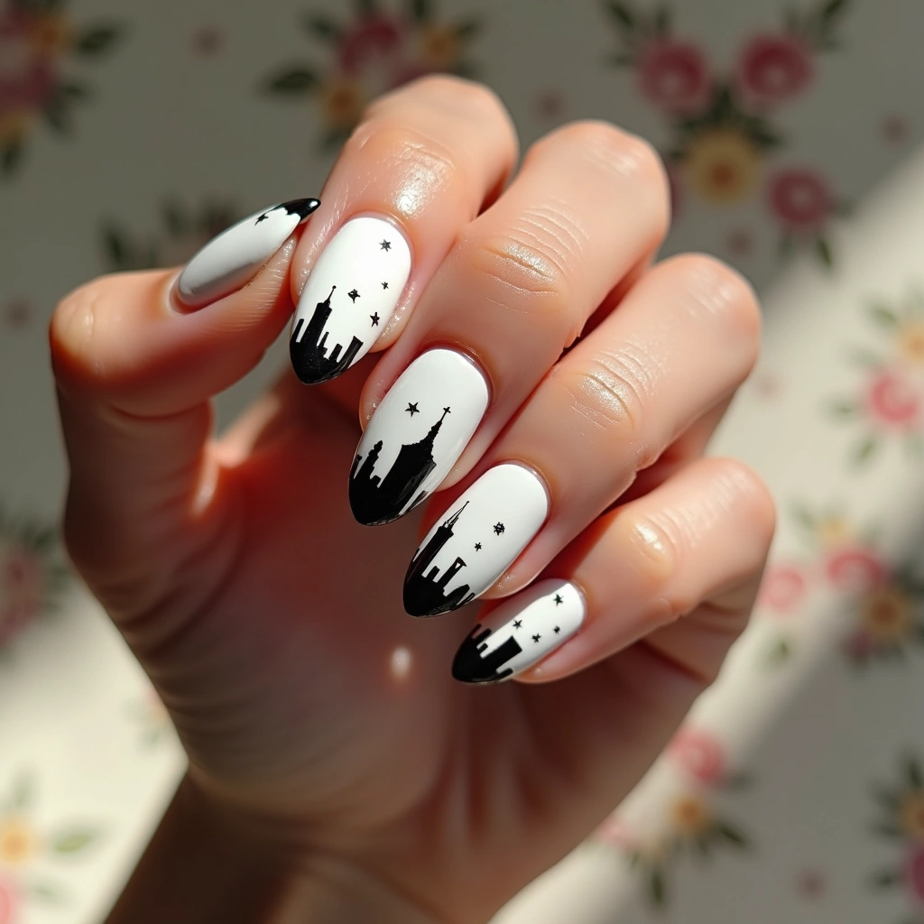 White With Diamond Skyline