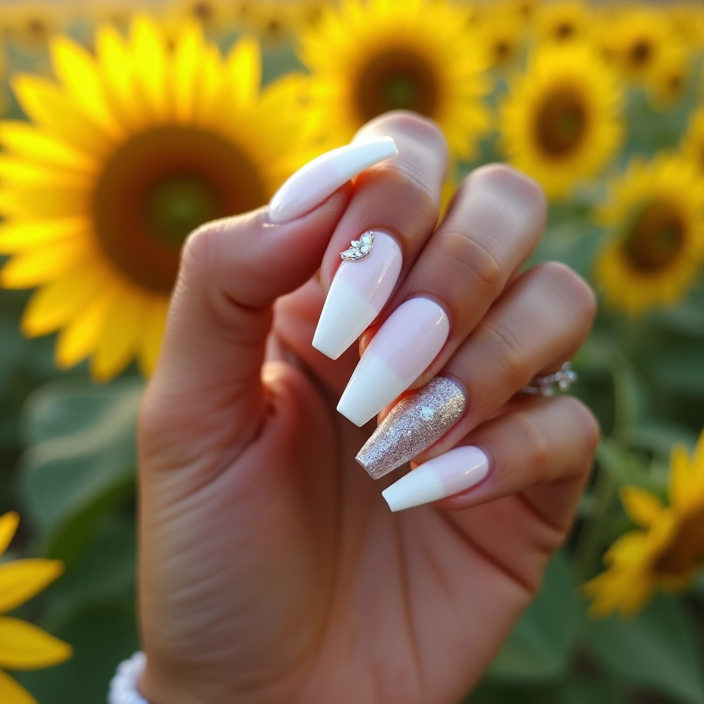 White With Diamond Pastels