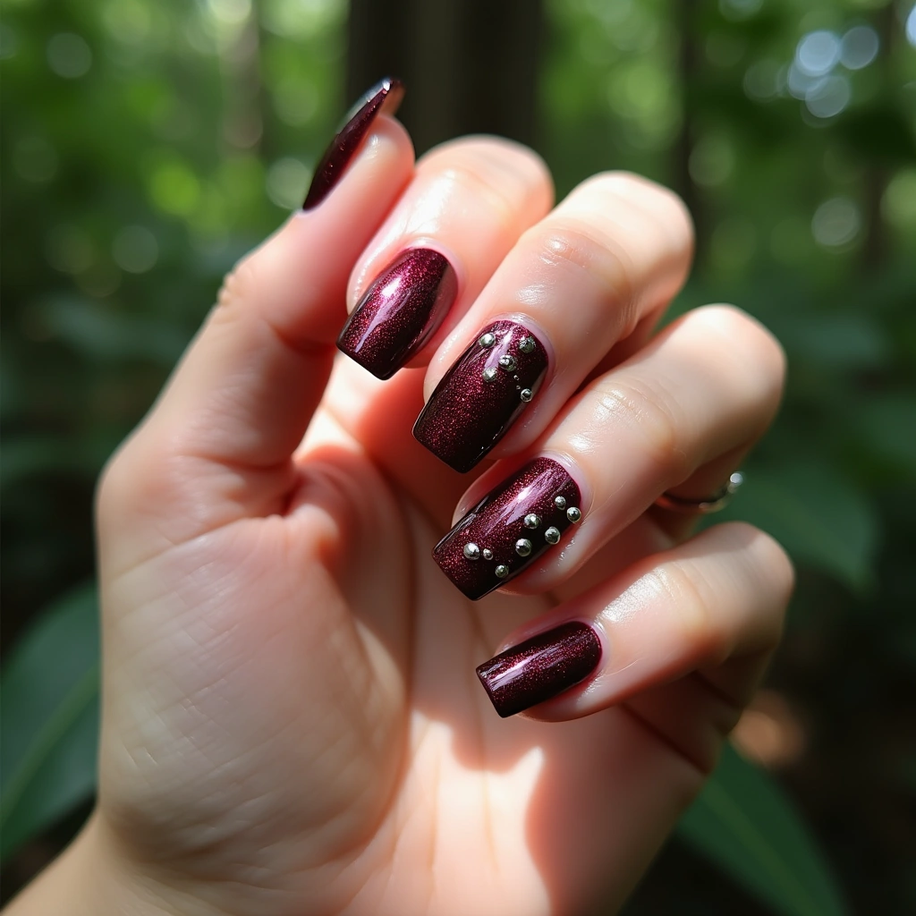 Dual Burgundy Chrome Glam