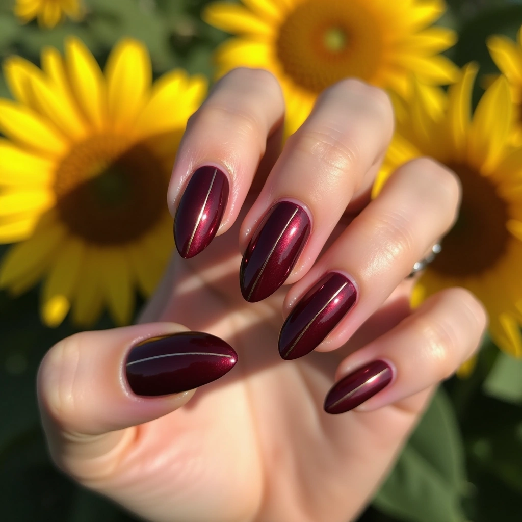 Minimalist Burgundy Chrome Line