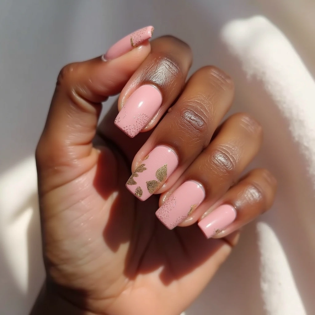 Rose Pink Square Elegance