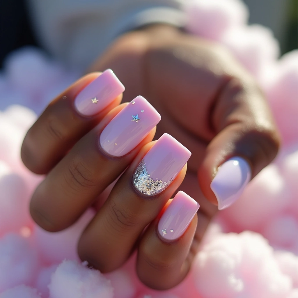 Lavender Pink Square Twinkle
