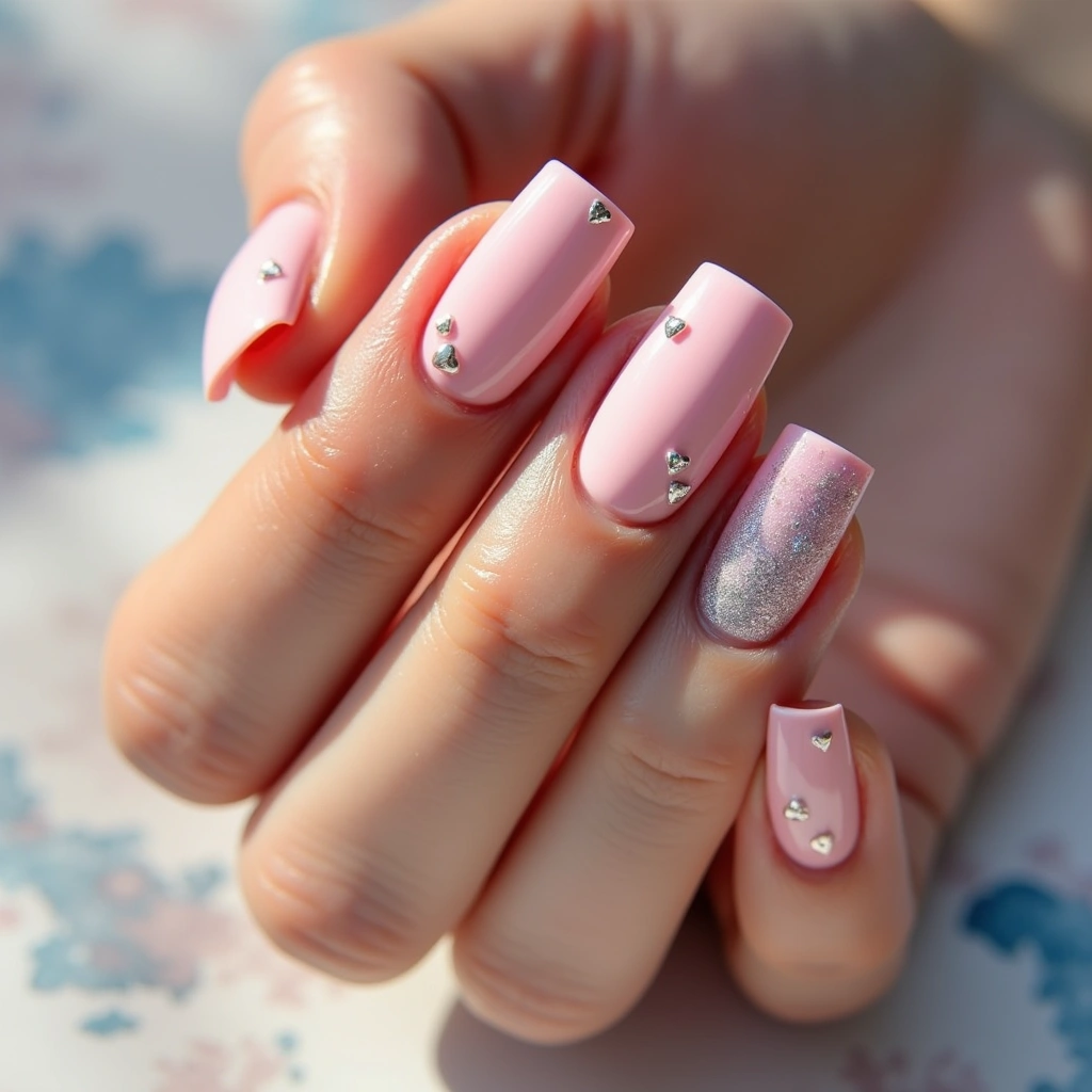 Heartfelt Pink Square Shine