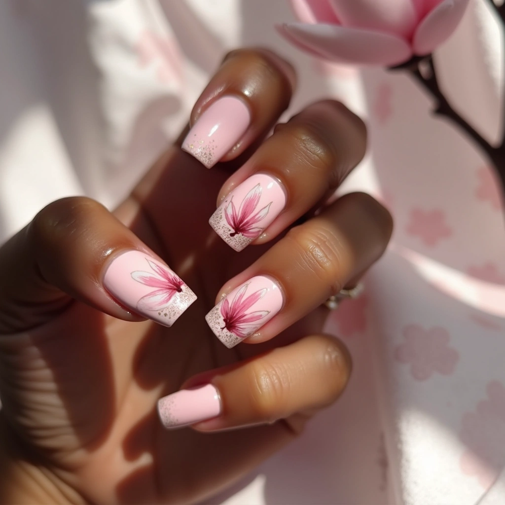 Pink Magnolia Glitter