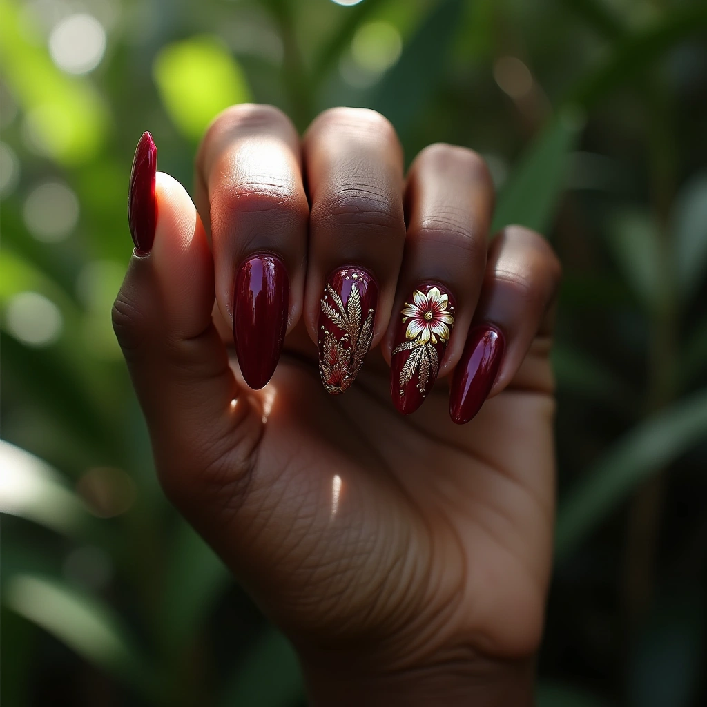 Burgundy Magnolia Luxury