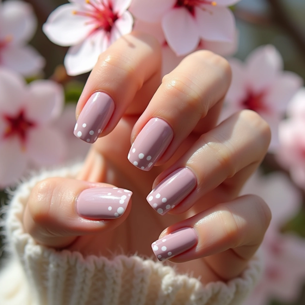 Rose Short Wedding Dots