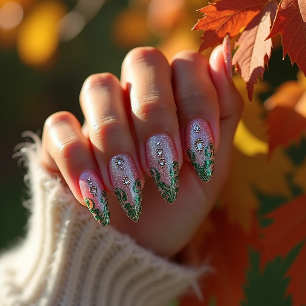 Glamorous Pink And Green