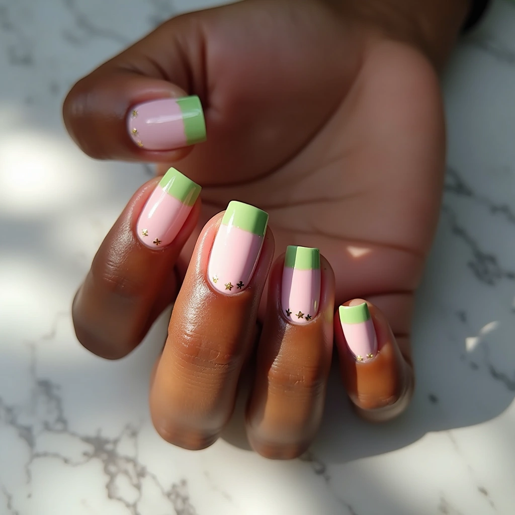 Whimsical Pink And Green