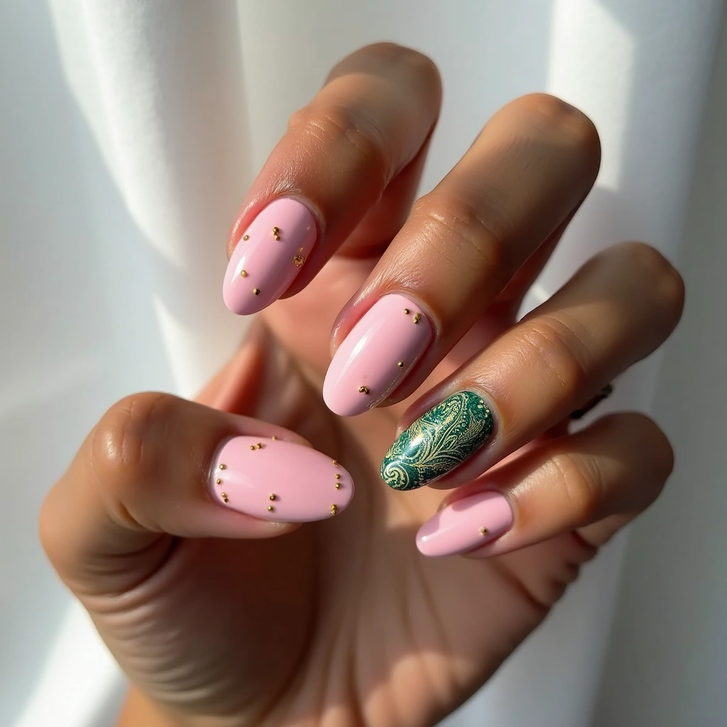 Luxurious Pink And Green