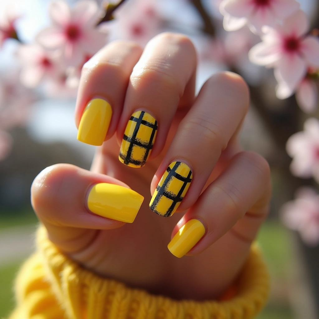 Summer Yellow Plaid