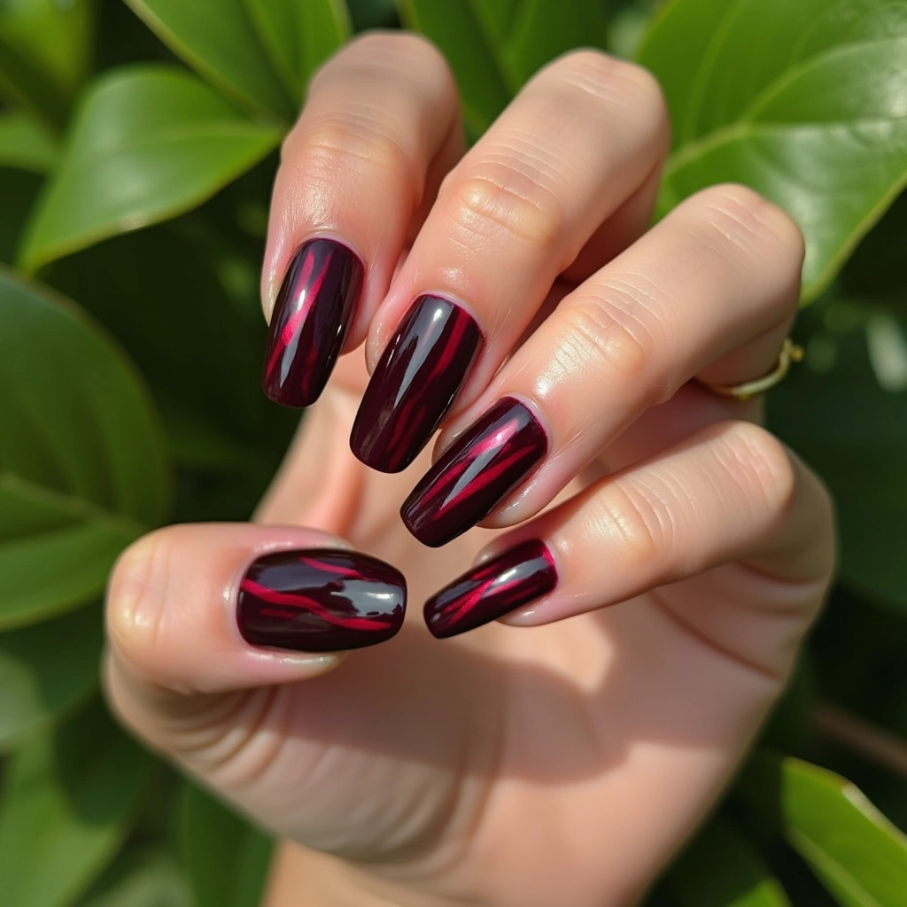 Chic Cherry Cola Stripes