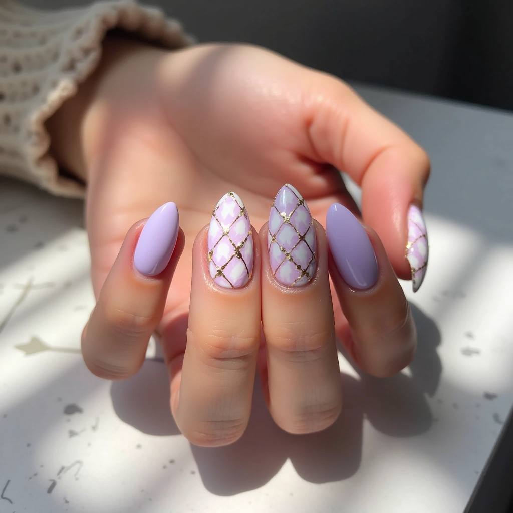 Elegant Lavender Plaid