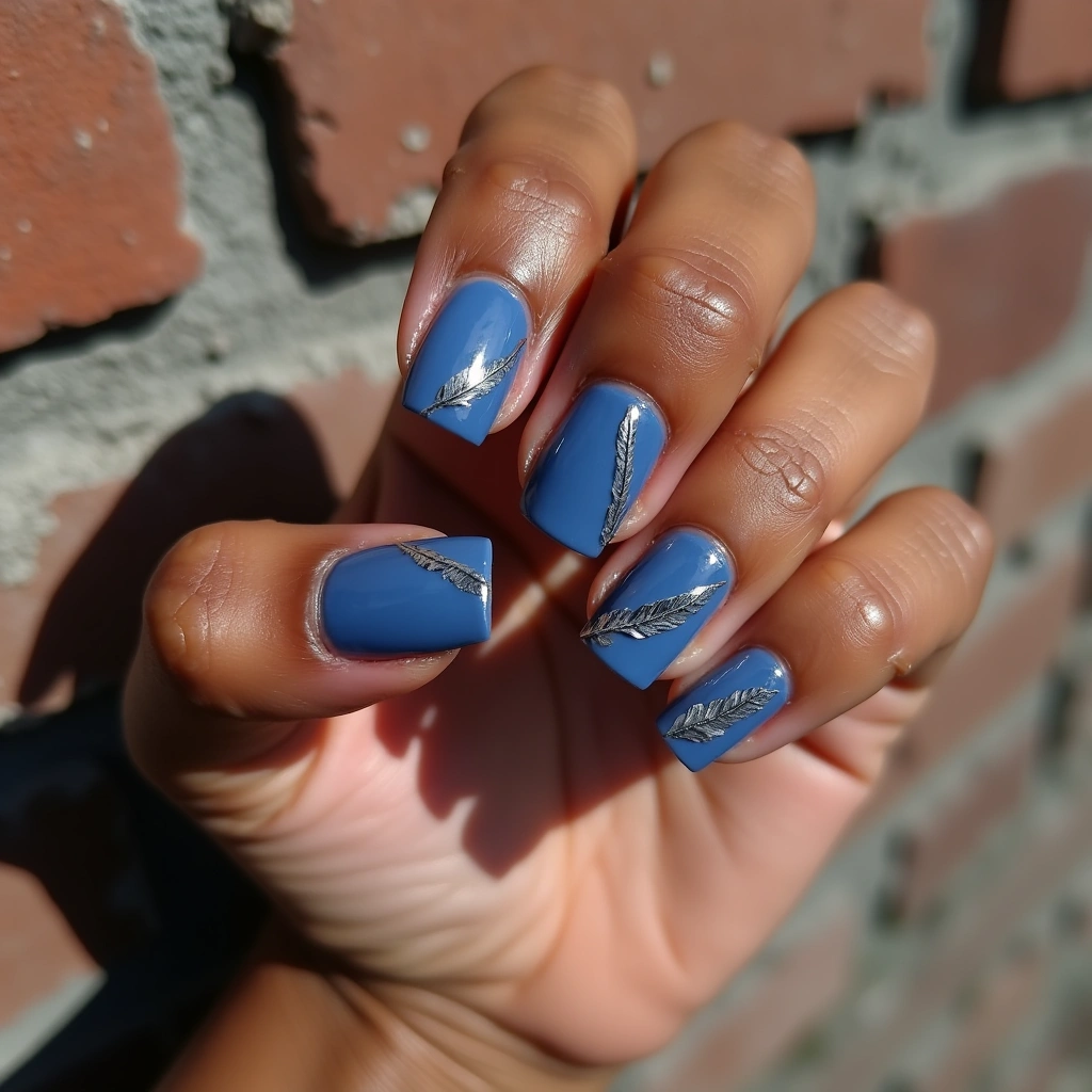 Airy Indigo Feathers