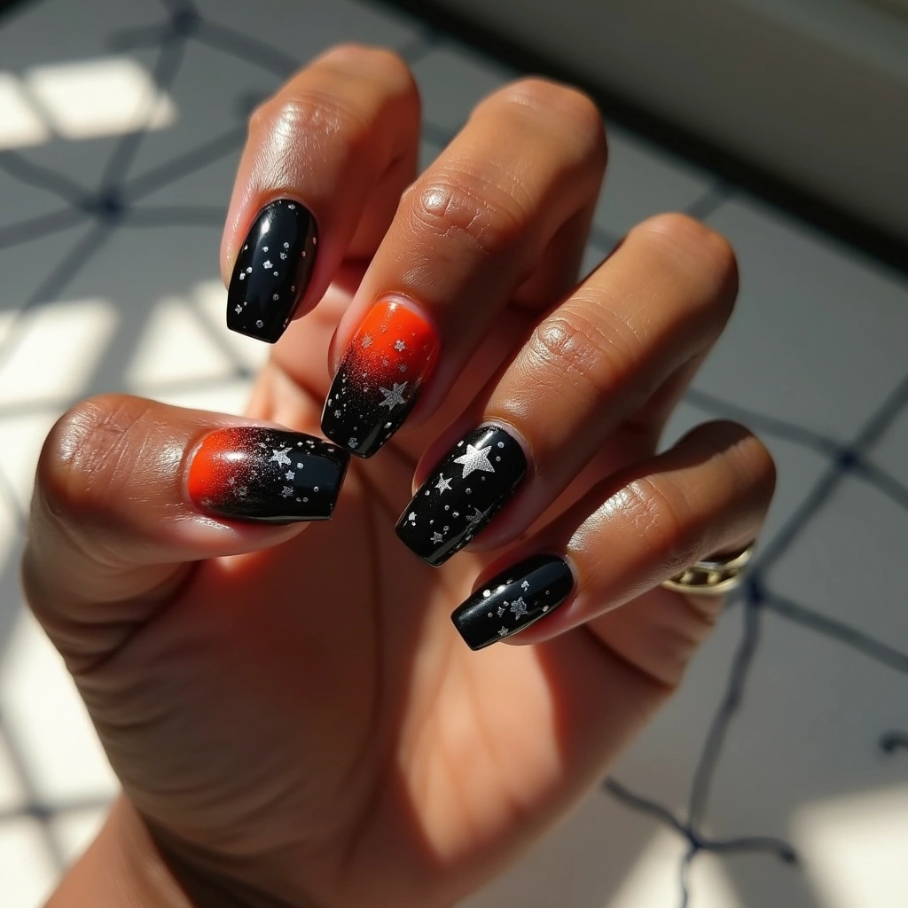 Celestial Orange And Black