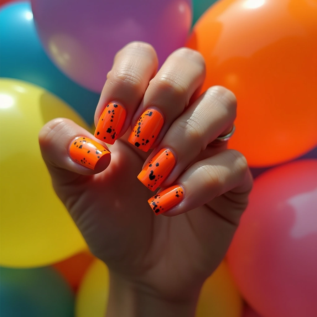 Sporty Orange And Black