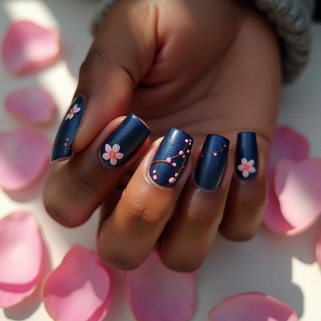 Indigo Cherry Blossom