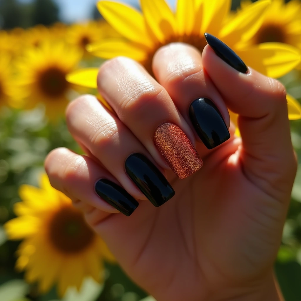 Textured Orange And Black