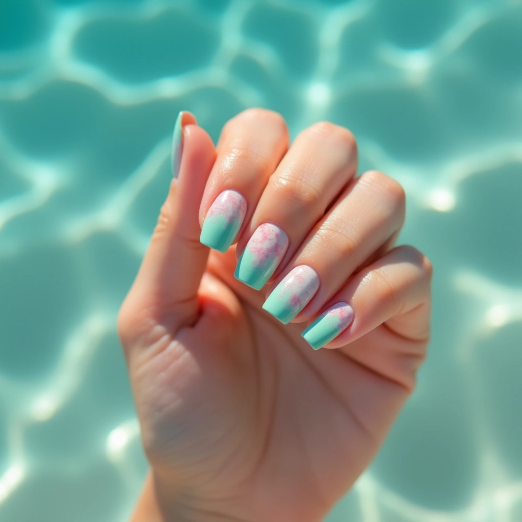 Dreamy Pink And Green