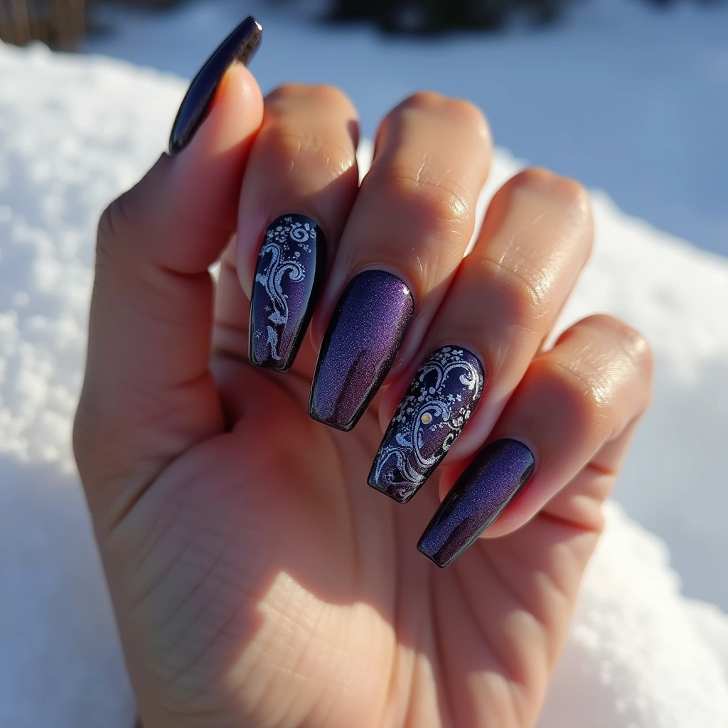 Purple Opal Swirls