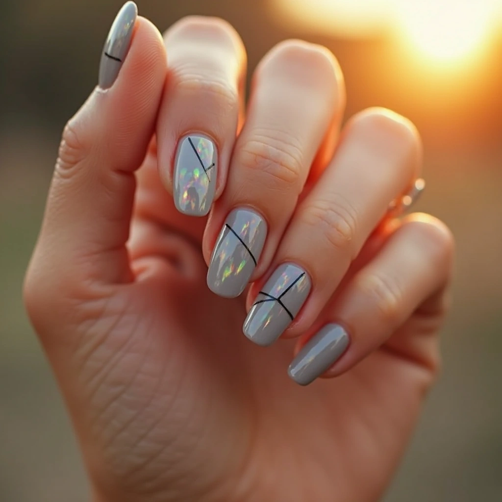 Modern Gray Opal