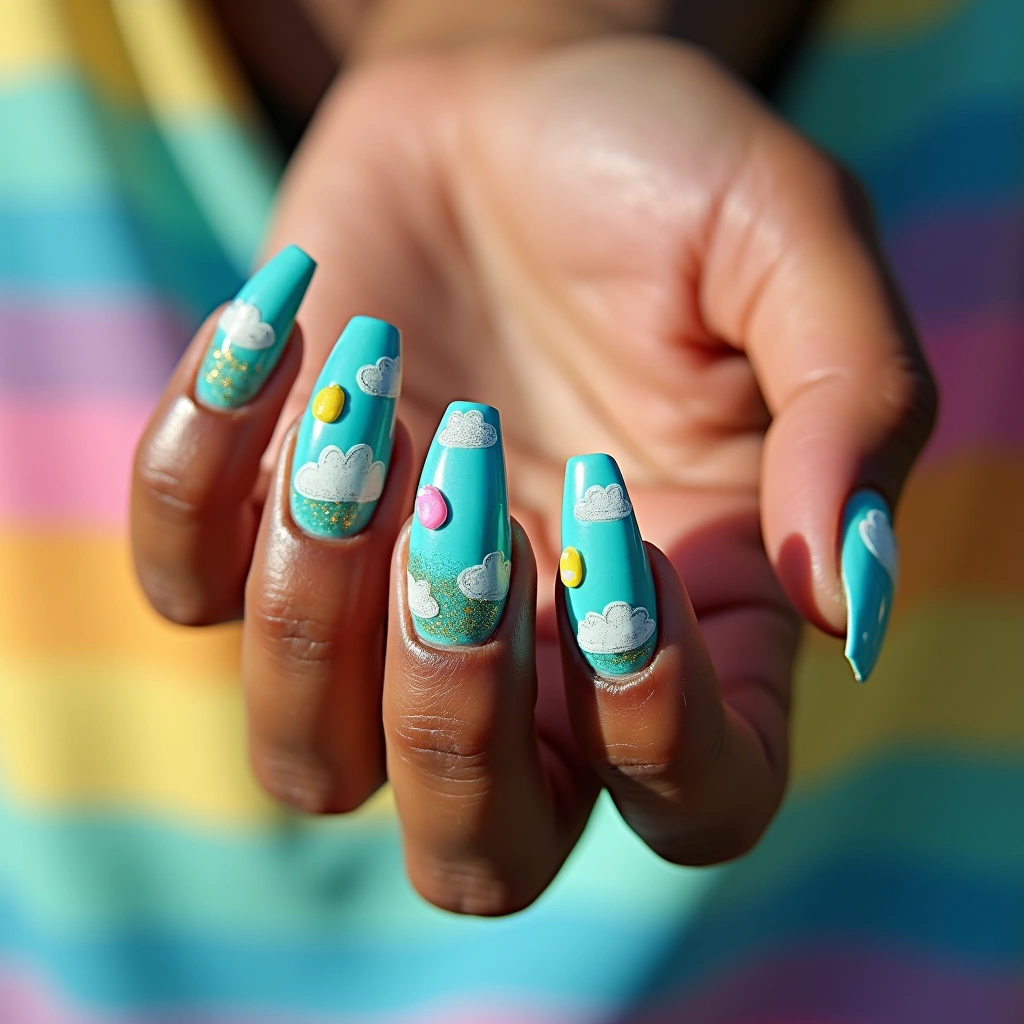 Cloudy Easter Glitter