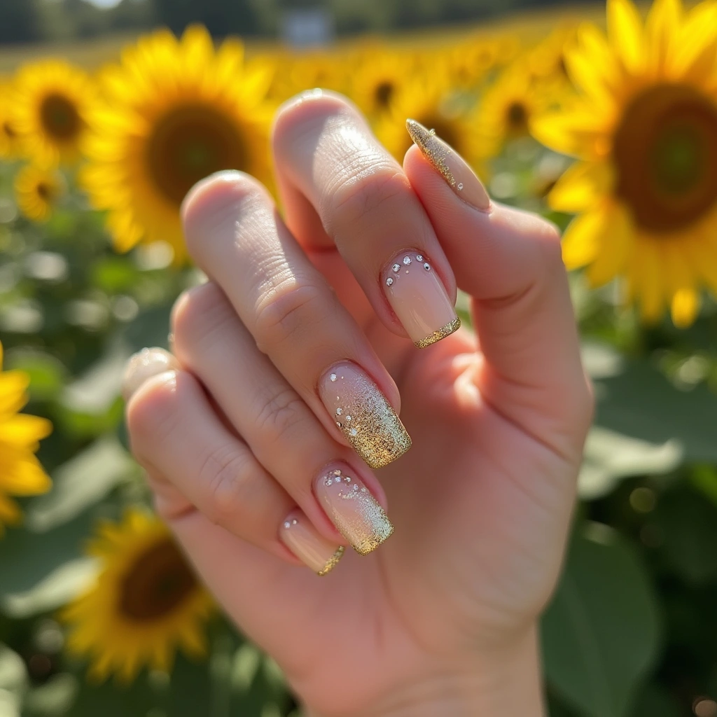 Elegant Champagne Fade