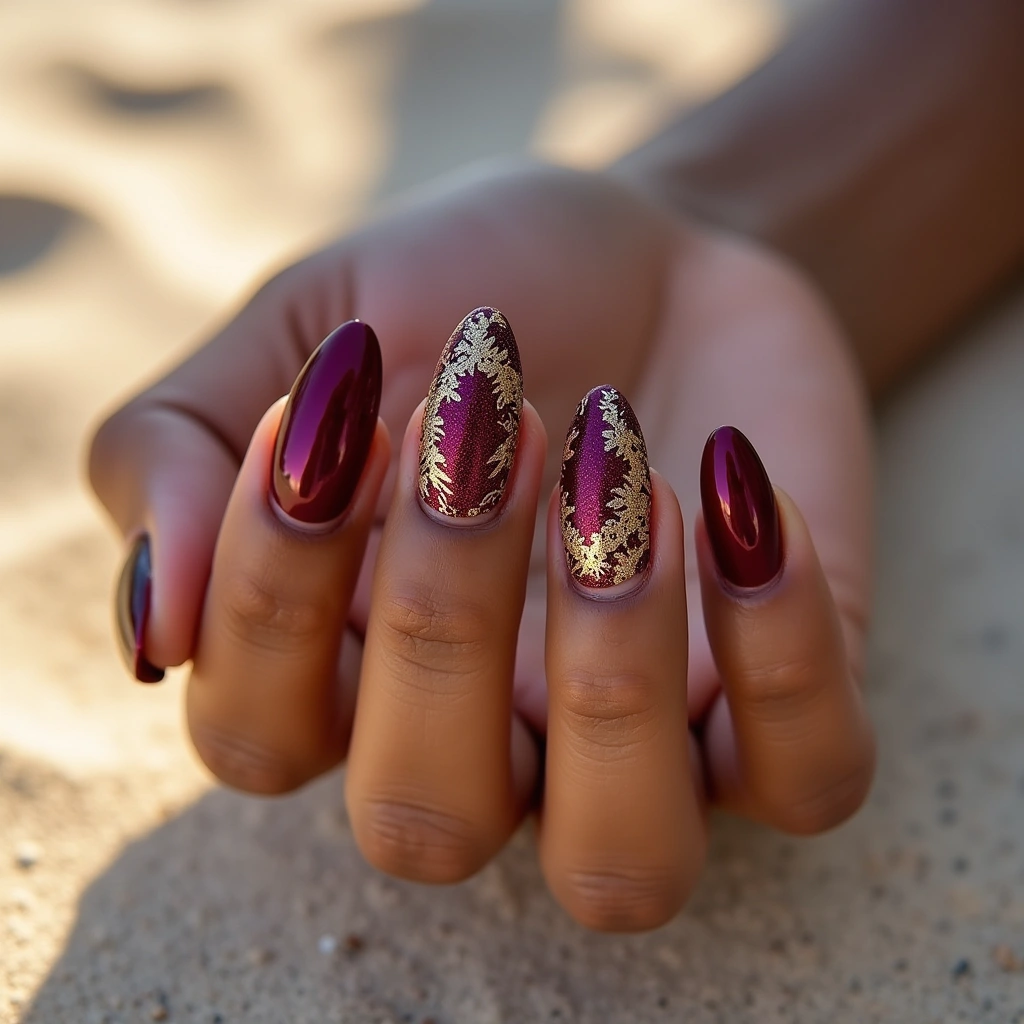 Burgundy Lace Boho