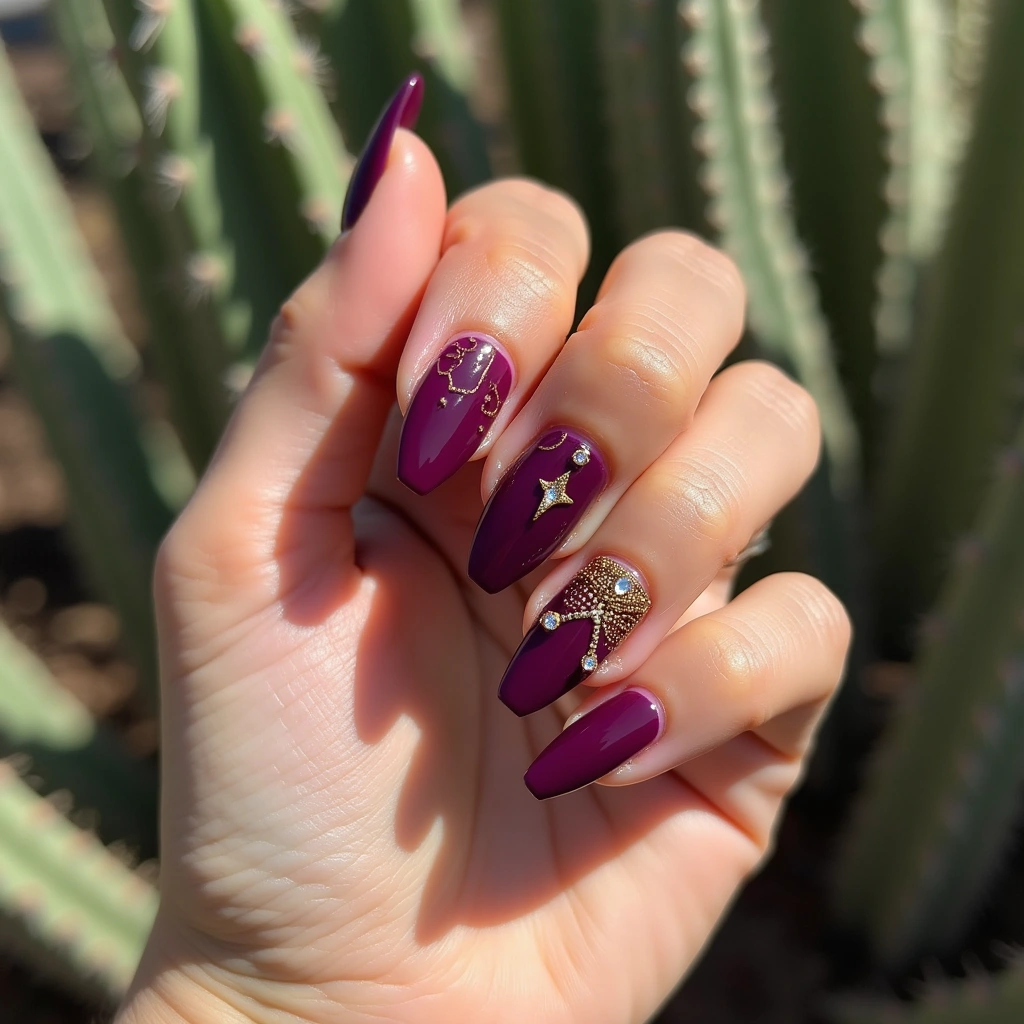 Plum Boho Glamour