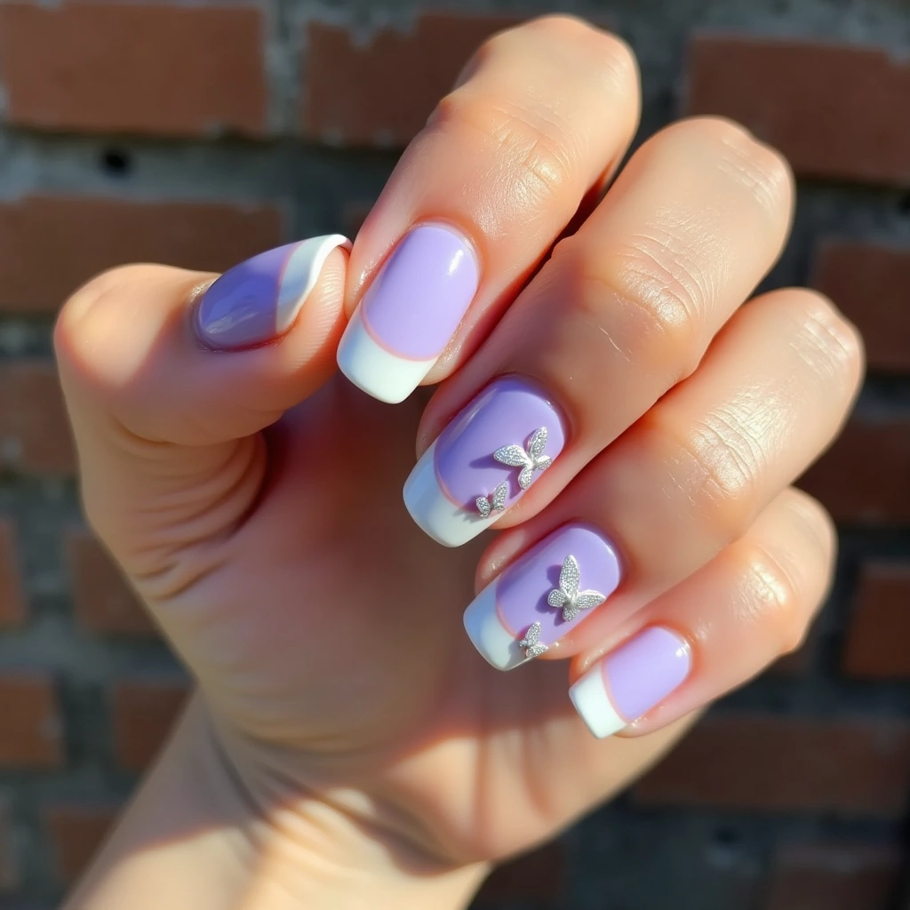 Whimsical Butterfly Double French