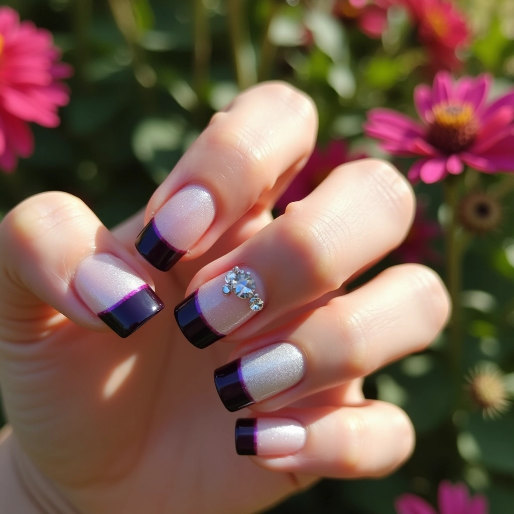Glam Crystal Double French