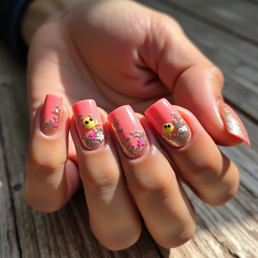 Floral Chick Glitter